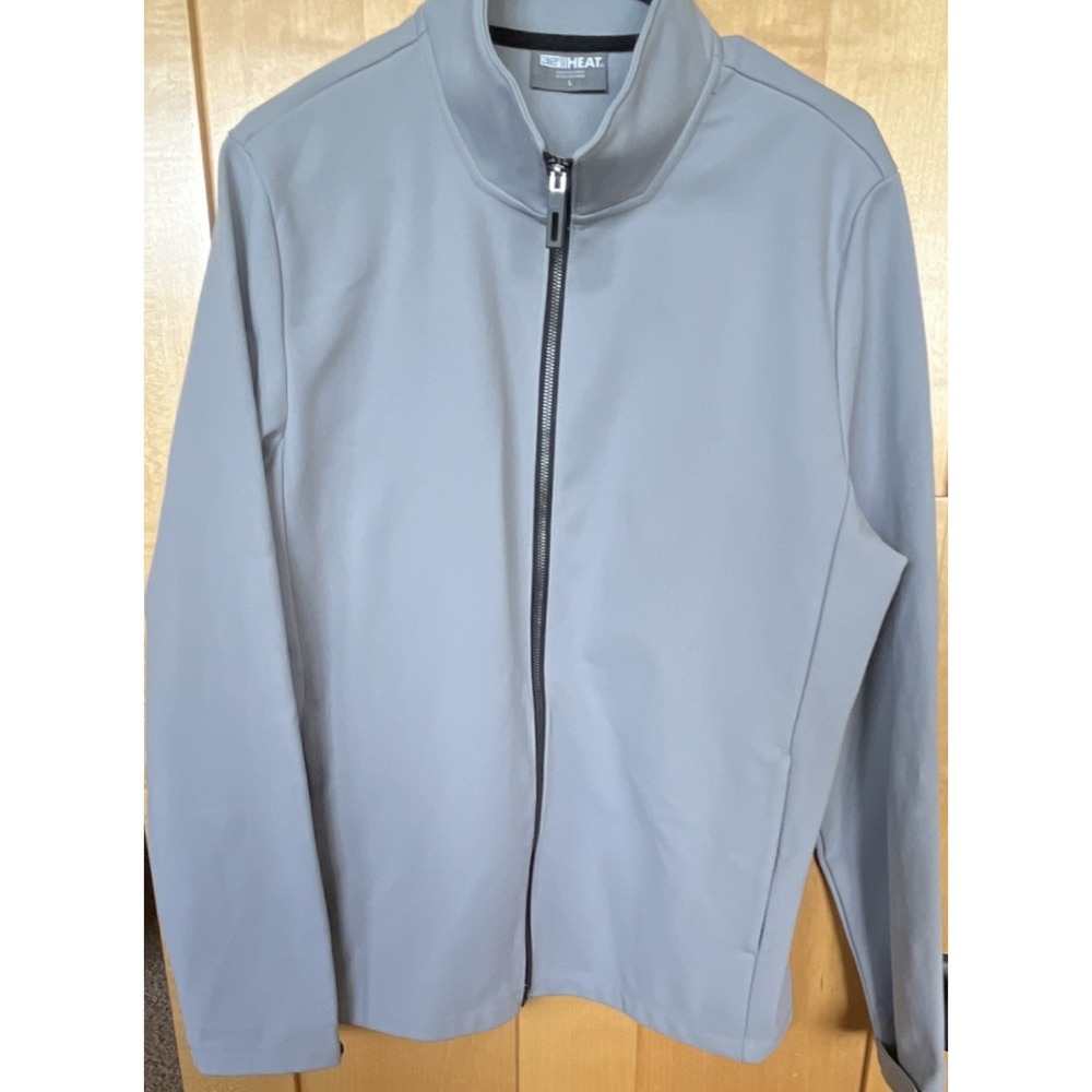 32 Degrees Men's Gray Softshell Jacket Full Zip Size‎ L